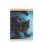 Make Market; 8" x 10" Black Cat Diamond Art Kit with Magnetic Wood Frame by Make Market®; Category:Halloween Diamond Painting Kits; Image:2